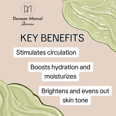 Key Benefits of Deneen Marcel Fresh Face Serum:1. Stimulates circulation 2. Boosts hydration and moisturizes 3. Brightens and evens our skin tone